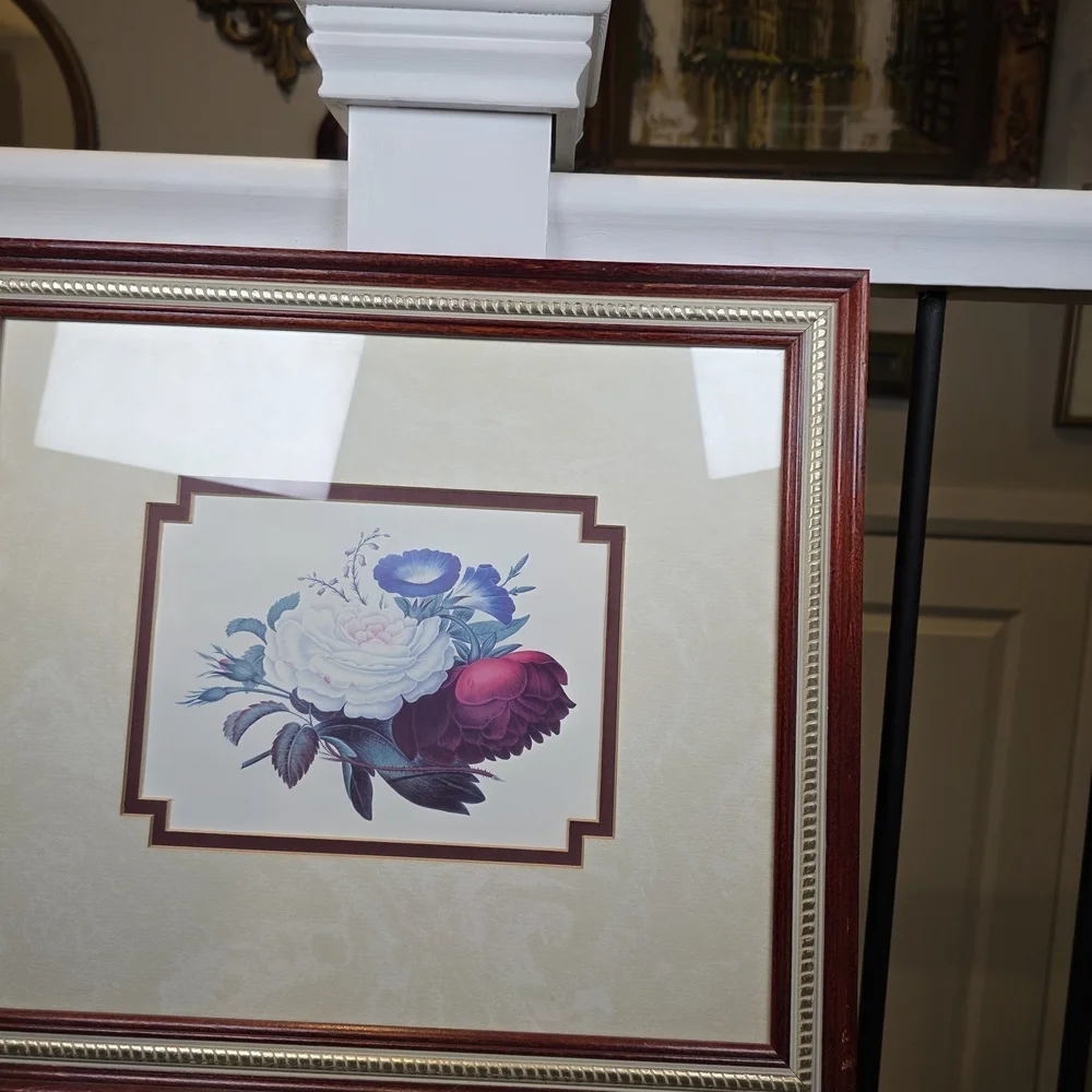 Vintage Framed Floral Botanical Print Wall Art - Picture 7 of 11